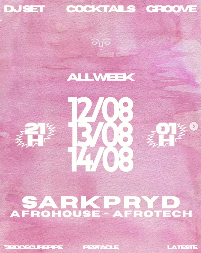 DJ Set Sarkpryd : Afrohouse & Afrotech